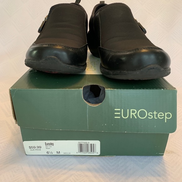 EUROStep women’s shoes. Size 6.5. Zip side. Black. - Picture 7 of 8